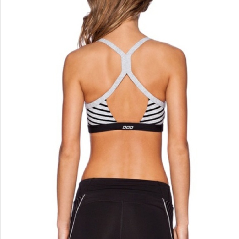 Lorna Jane Black & Grey Sports Bra Size S